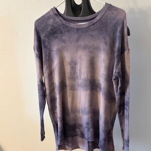 American Eagle Outfitters Purple and Black Long Sleeve Tee